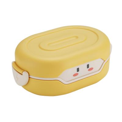 China Viable Portable Insulated Lunch Box Bento Lunch Box Kids Eco Friendly Picnic Food Container Microwavable Plastic for sale