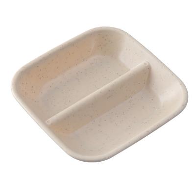 China Sustainable Household Dish Wheat Straw Seasoning Dish Sauce Small Dish Container for sale