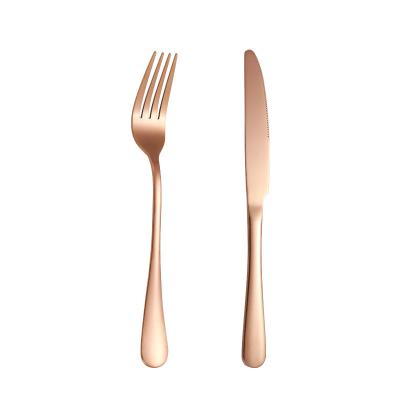 China Customized Viable Stainless Steel Rose Gold Black Korean Cutlery Logo 1010 Set Spoon Fork Chopstick for sale