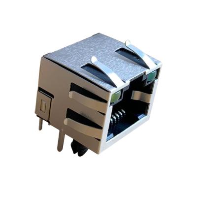 China Communication RJ45 Jack Connector 438600001 Single Port Without Magnetic RJ45 Connector for sale