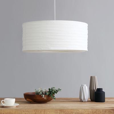 China Modern Nordic Creative Paper Ceiling Design Project Pendant Lamp Chain Round Paper Lampshade for sale