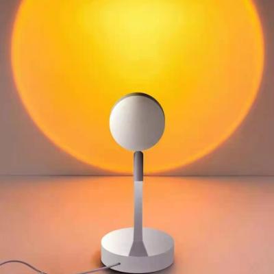 China 2021 Modern New Design Light RGB Sunset Rainbow Table Lamp Dimmable Standing for sale