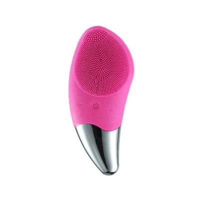 China Rechargeable Silicone Hair Removal Brush Face Massager Facial Makeup Remover Sonic Facial Cleansing Brush For Deep Cleansing for sale