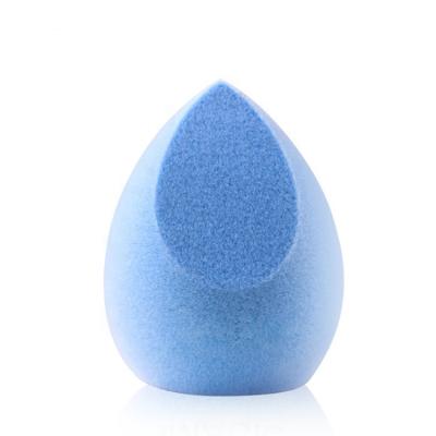 China Soft Powder Puffs Wholesale Microfiber Flocking Non-latex Velvet Sponge Blue Microfiber Makeup Sponge Make Up Remover Sponge for sale