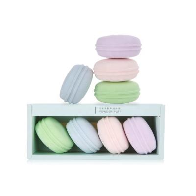 China Eco-friendly Environmental 100% Natural Organic Esponja Maquiagem Shape Makeup Sponge Macaroons Sponge for sale