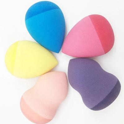 China Non Latex Polyurethane Hydrophilic Mixed Colors Beauty Sponge Blender Soft Blast Silicone Make Up Blender Sponge for sale