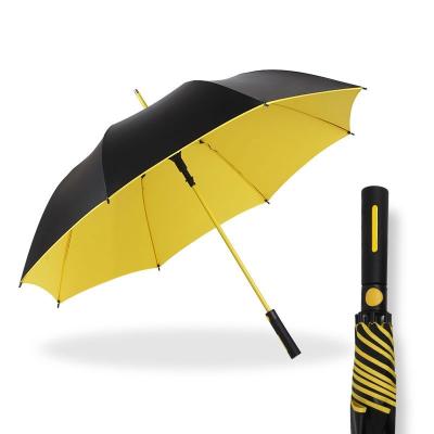 China Commercial Promotion Customized Golf Umbrella with Straight Handle and UV Protection for sale