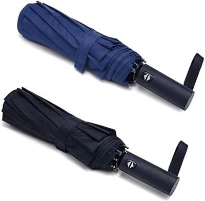 China 10 Ribs Auto Open Close Collapsible Folding Travel Umbrella for Rain Protection for sale