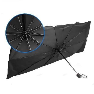 China Manual Control Car Sun Protection Insulation Folding Umbrella for X301 Front Window Glass for sale