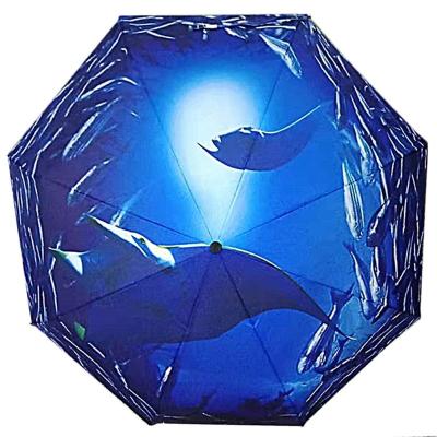 China Customized Print Logo DIY Umbrella with Black Steel Shaft and 190T Pongee Fabric for sale