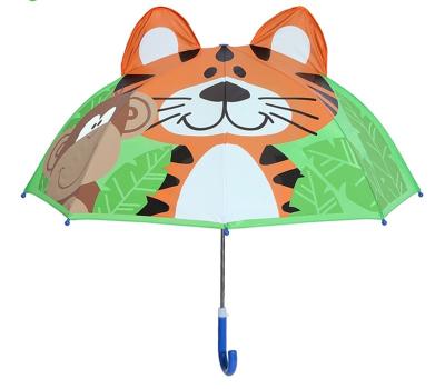 China Open Diameter 90cm 19inch 8K 190T Pongee Kids Umbrella with Ears Personalized and Cute for sale