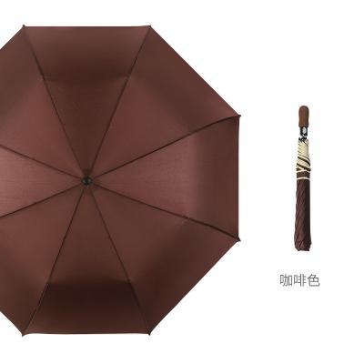 China Two-Fold Golf Umbrella Advertising Gift Promotion Umbrella Automatic Sun Folding Umbrella for sale