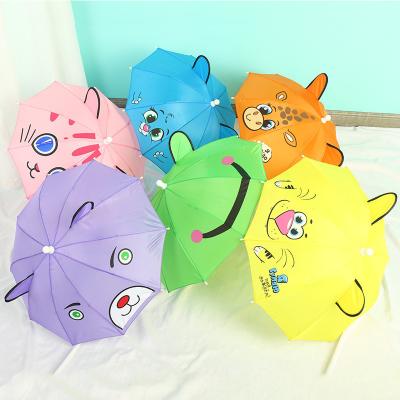 China Customized Color Mini Children's Umbrella with Long Handle and Adorable Cartoon Design for sale