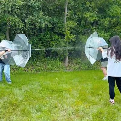 China Logotipo personalizado Con manguera larga Paraguas con spray de agua para actividades al aire libre de niños en venta