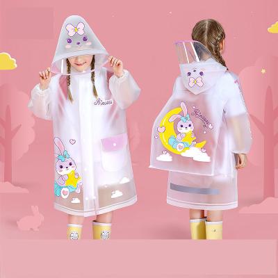 Chine Les garçons et les filles poncho pluie avec sac à école 100% EVA Tissu plein corps étanche à vendre
