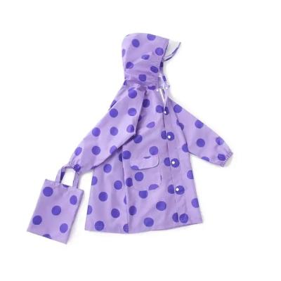 China Cartoon Girl's Raincoat Single-person Rainwear Poncho Style for Kids 100% EVA Fabric for sale