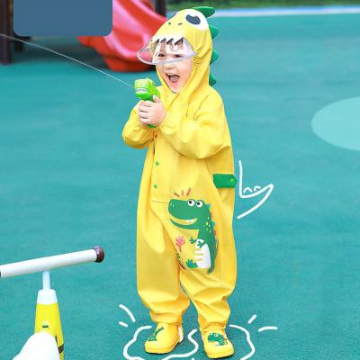 China Equipo de lluvia para bebés de jardín de infantes con dibujos animados de dinosaurios Impresión para actividades al aire libre en venta