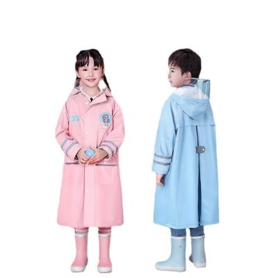 China Outdoor Wandeling Regen Gear Kinderen Polyester Cartoon One-Piece Raincoat met Custom Logo Te koop