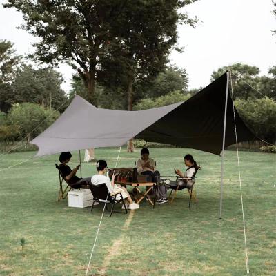 Chine Tente de camping en aluminium avec bâton UPF 50 Couverture de toit Abri solaire Portable Grande plage de pique-nique à vendre