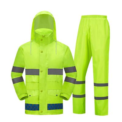 China Bubble Tea Reflective Stripe Hooded Rain Suit Rainwear for Single-person Rainwear Needs for sale