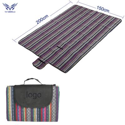 China Outdoor Camping Style Waterproof Polyester Foldable Picnic Blanket for Custom Design for sale