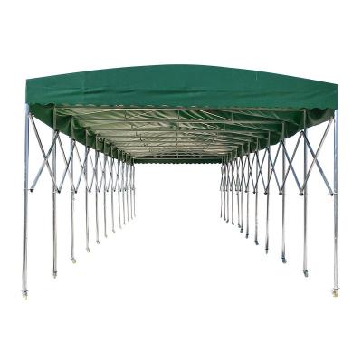 China Outdoor General Car Parking Retractable Canopies Garage with Push and Pull Event Storage for sale