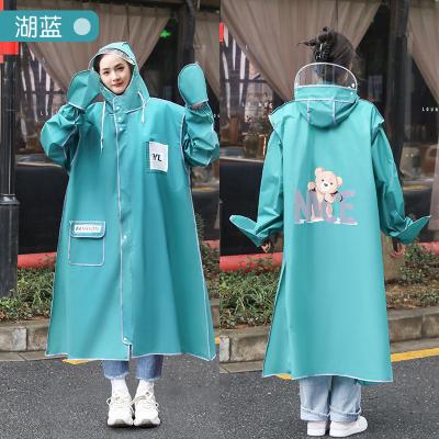 China Transparent Long Raincoat Thickening Electric Vehicle Poncho for Female Riders for sale