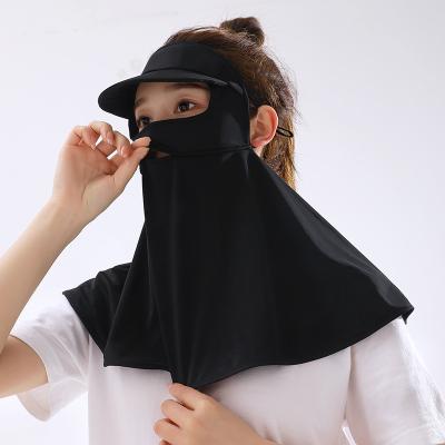 China CLASSIC Design Style Outdoor Sunhat with Face Mask Breathable Beach Ladies Visor Hat for sale