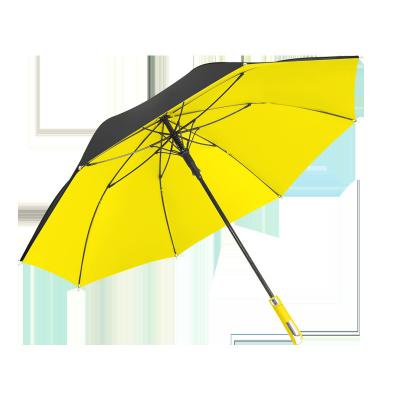 China Business Gift Umbrella 27inch 8k Fiberglass Golf Umbrella with Hanging Function and Logo for sale