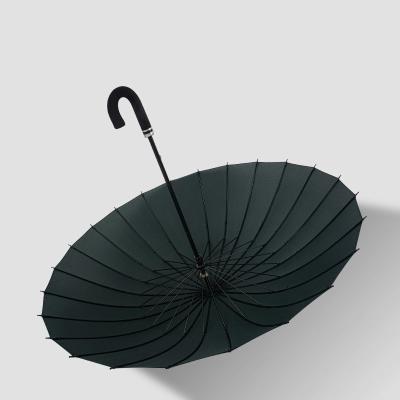 China 190T Pongee Long Handle Regenschirm kundenspezifisches Muster DIY Mehrfarbiger RPET Golf Regenschirm zu verkaufen