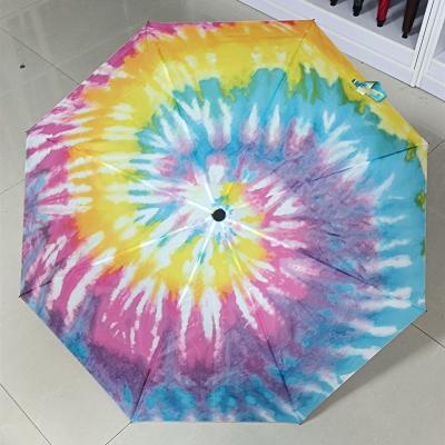 China Full Painting Manual 3 Folding Personalized Customized All in 1 Minimalism Style Umbrella for sale