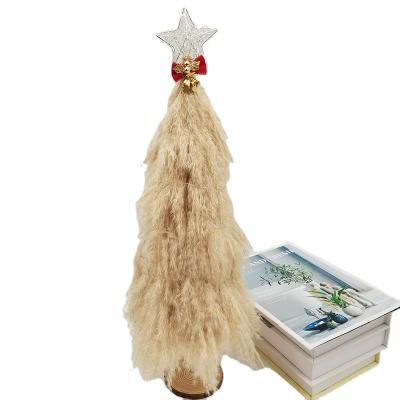 China Chirstmas Decor Christmas Tree Led Light Dried Pampas Grass Flowers Preserved Home Decor Real Natural Flower Plants for sale