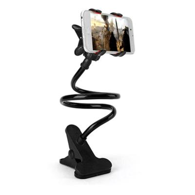 China 4-6inch Lazy Mobile Phone Stand Metal Clips Arbitrary Bending Cell Phone Stand for sale