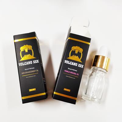 China Recyclable Matte Black Paper Box With Gold Foil Logo For Female Awakening Oil CBD Packaging Boxes 15ml Dropper Packaging Box for sale