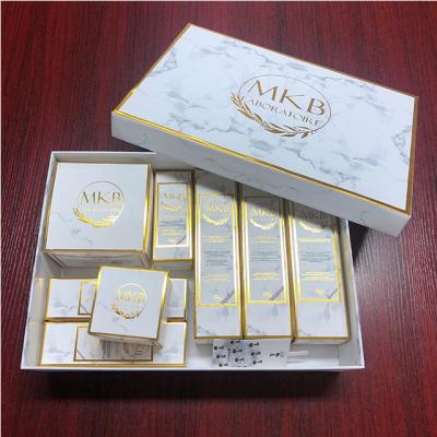 China Custom Recyclable Luxury Skin Care Products Packaging Paper Box With Size Hair Oil Gold Foil Customized Cardboard Boxes Wholesale for sale