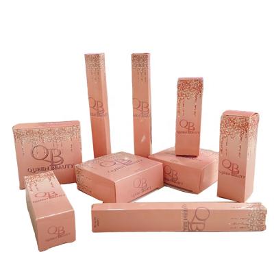 China Recyclable Make Your Own Brand Customized Design Lip Gloss Cosmetics Beauty Packaging Storage Box for sale