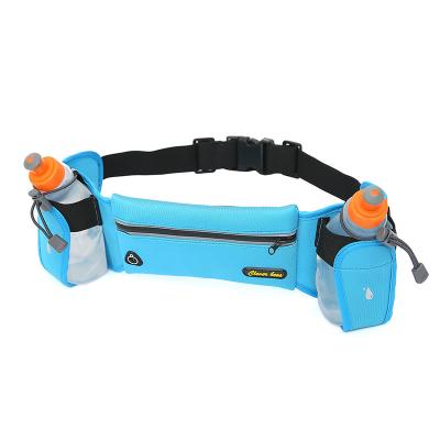 China With USB Hot Selling Factory Price Quality Good MOQ Small Working Sports Waist Bag Pack With Two Bottle Holder for sale