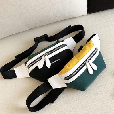 China 2021 Hot Sale Factory Price Canvas Wholesale Custom Made Girls Anti-theft Fanny Pack Chest Waist Bag for sale