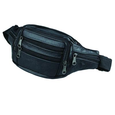 China Funny Genuine Leather Bag Men Anti-theft Waist Bag Men's Waist Pack Belt Bag Chain Waist Bag For Phone Bolso Pouch for sale