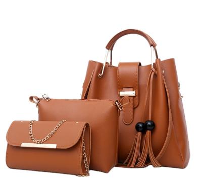 China Fashoion Shoulder Bag Girl PU Leather Women Clip 2021 Handbags Set for sale