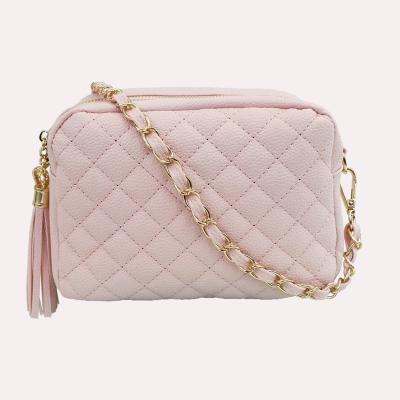 China 2021 Fashion Casual Women Anti-theft Shoulder Leather Messenger Small Chain Bags Cross - Body for sale