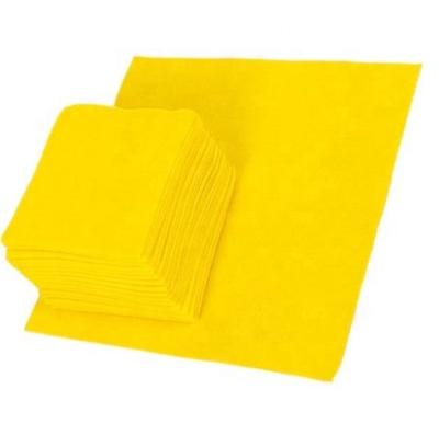 China Cleaning Kitchen Shammy Yellow Cleaning Dry Wipes Household Window Car Pet Wiping Rags Microfiber for sale