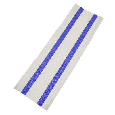 China White And Blue Ancient White And Blue Three-Layer Non-woven Composite Absorbent Floor Mop Sustainable Flat Pad Refill for sale