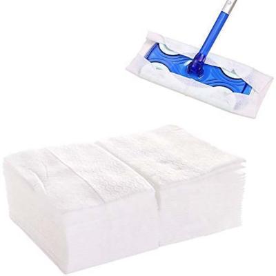 China Sustainable Household Mopping Floor White Disposable Cloth for sale