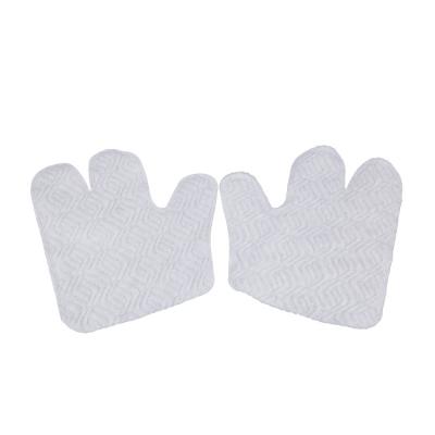 China Wash body Airlaid household and hygiene non-woven polyester disposable mittens with unique texture design for sale