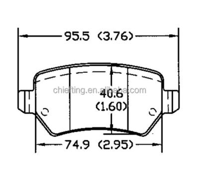 China D1362 ceramic 16 05 086 brake pads for Opel vauxhall mintye brake pad and brake shoes for sale