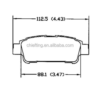 China Asbestos how to change rear brake pads D995 04466-28040 for Toyota car brake pads for sale