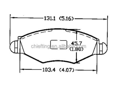 China Ceramic With Many Types Brake Pad D1143 4252.12 For Peugeot DongFeng Citroen Fronts ATV Brake Pads for sale