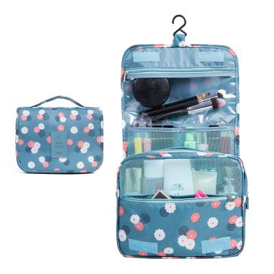 China Travel Viable Outdoor Ladies Cosmetic Toiletry Bag Oxford Cloth Hanging Large Capacity Home Storage Bag for sale