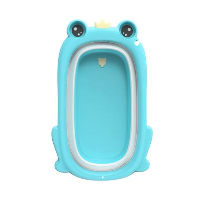 China Viable factory direct household baby frog shape folding bathtub thickened large newborn baby bathtub for sale